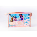 New Fashion Waterproof PVC Organizer Pouch Ladies Holographic Purse Jelly Cosmetic Makeup Bag Ziplock